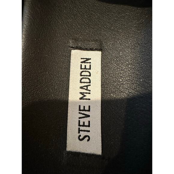 Steve Madden Women's Hanni Gold Buckle Slides – Black – Size 9 – Casual Chic - Picture 9 of 9